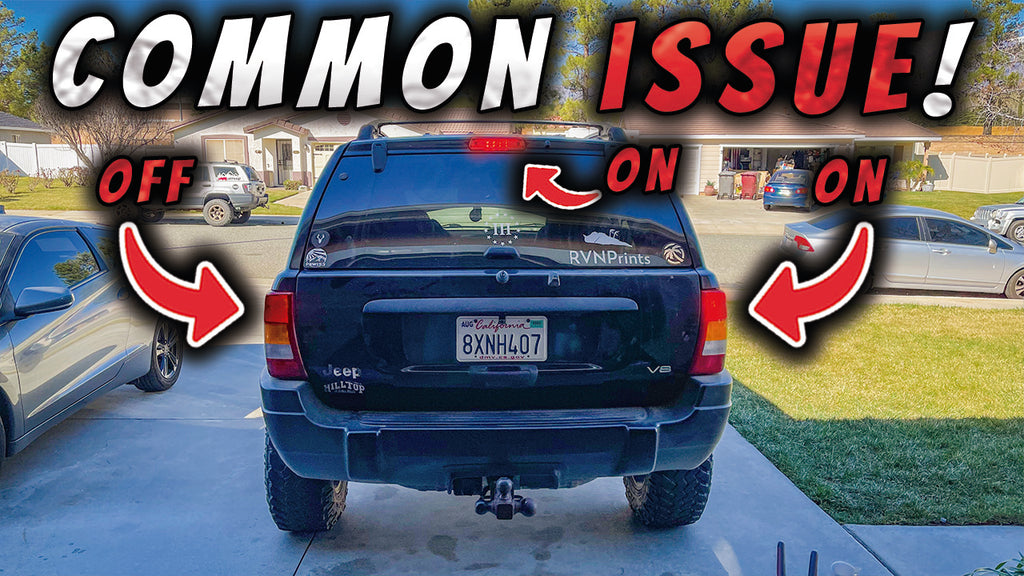 Fixing Brake Light Issue on Chris' Jeep WJ + LED 3rd Brake Light Grand Cherokee