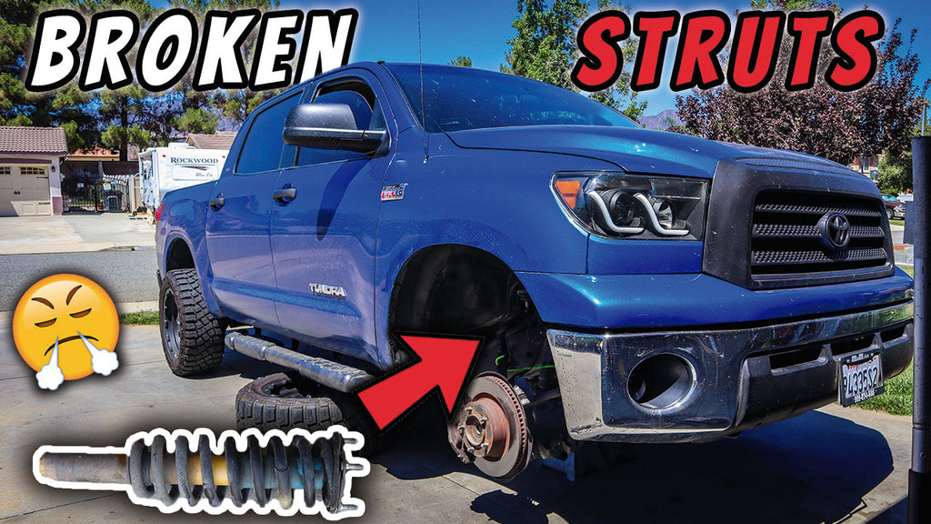 Replacing Snapped Struts on Toyota Tundra 2007-2019 | Sent It A Little To Hard!