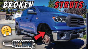 Replacing Snapped Struts on Toyota Tundra 2007-2019 | Sent It A Little To Hard!