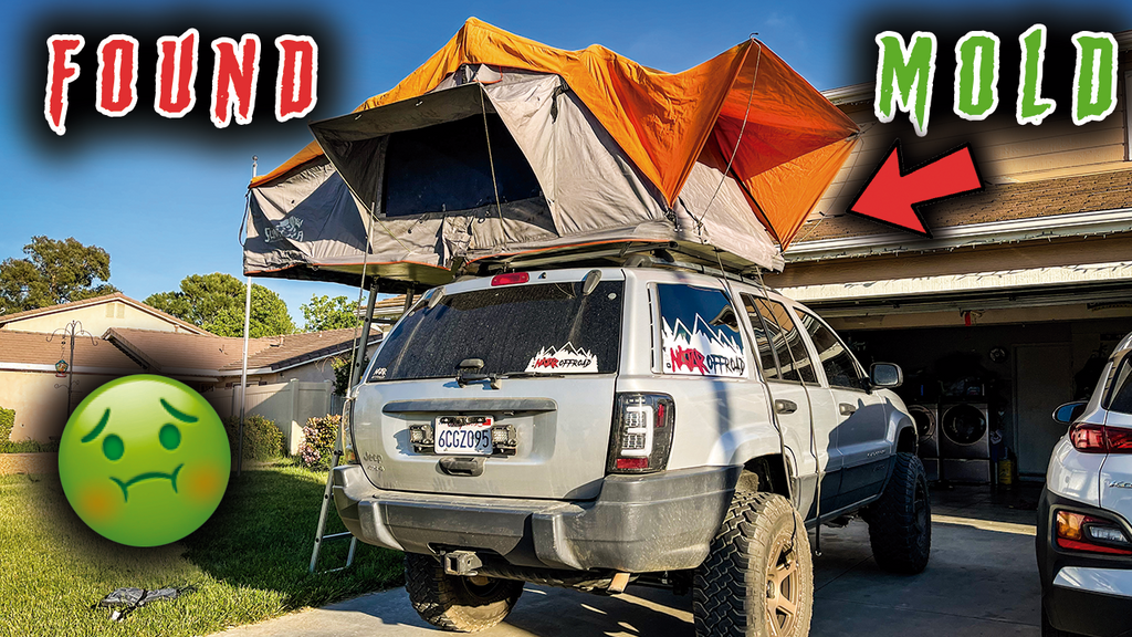 Installing and Opening Roof Top Tent for First time on Jeep WJ RTT Grand Cherokee | Najar Offroad