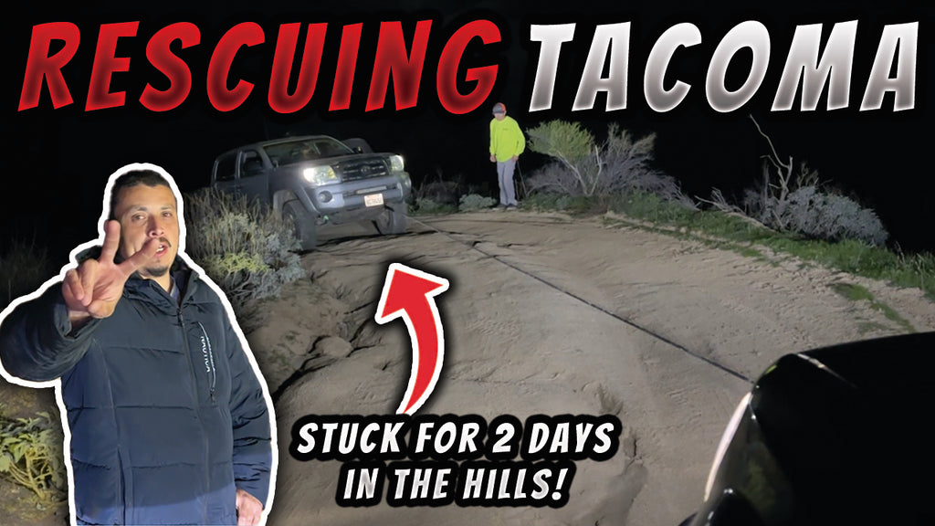 Rescuing Tacoma Stuck for 2 Days! + Extending wires on OPENROAD Panther Series 2S Winch