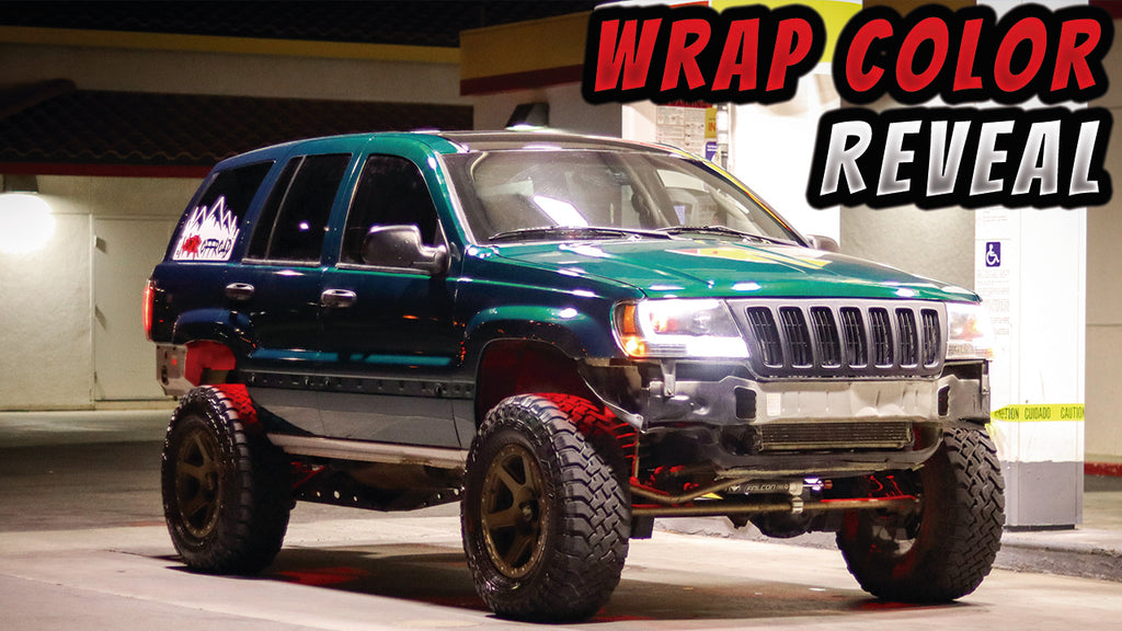 Wrapping My Jeep WJ with Vinyl Frog Glossy Metallic Spanish Viridian