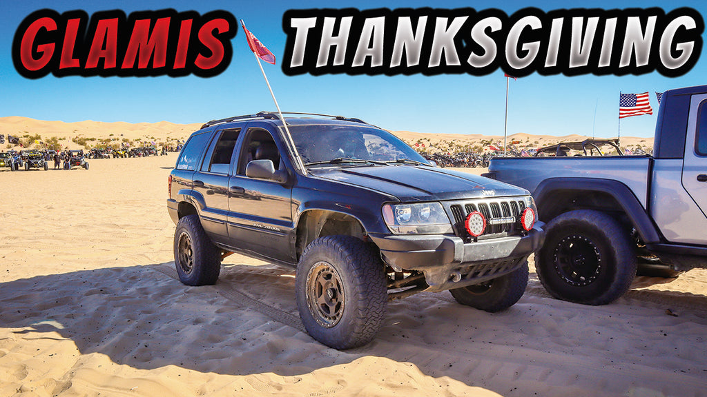 Chris Sending His Jeep WJ at Glamis Sand Drags | Oldsmobile Hill | Thanksgiving 2022