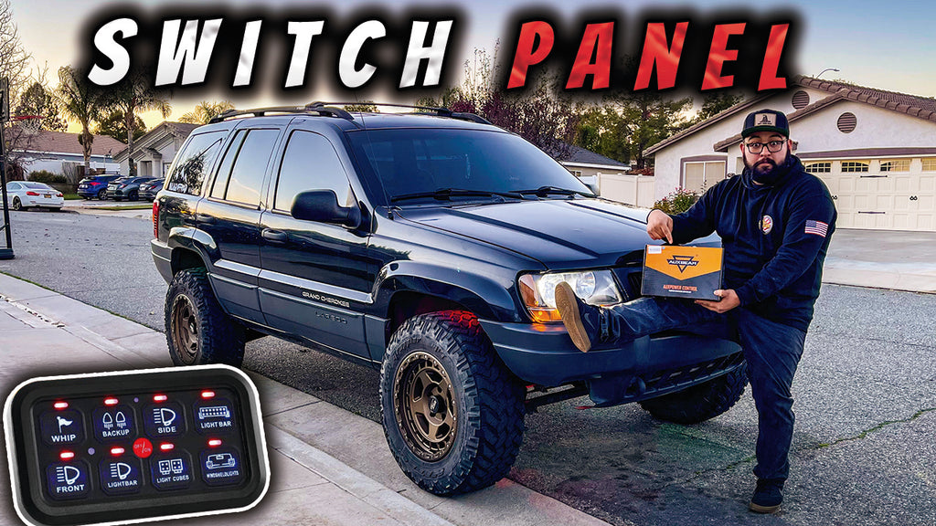 Installing AUXBEAM Switch Panel on Chris Jeep WJ