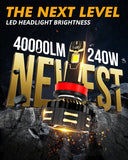 Auxbeam GX-ULTRA SERIES 40000LM 240W LED BULBS