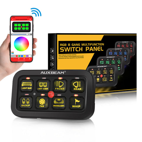 Auxbeam AR-800 Multifunction RGB Switch Panel with Bluetooth Controlled
